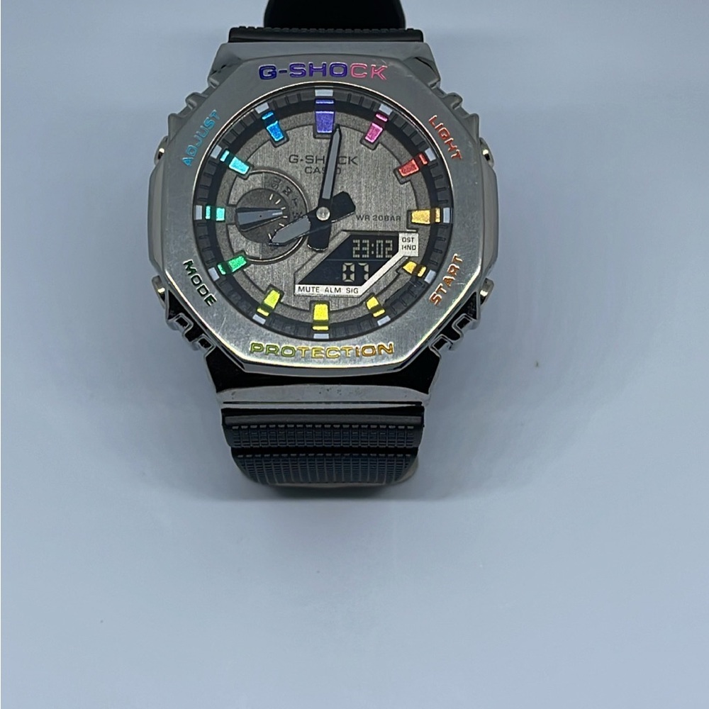 Black Sliver Rainbow GShock(custom)